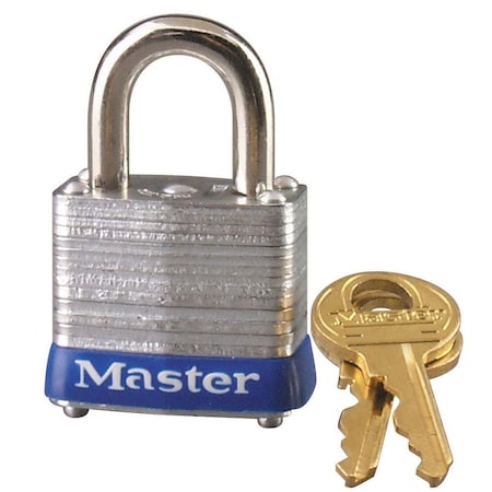 Master Lock Padlock, Laminated Steel, 1-1/8in Wide Keyed Alike to P350 MLS7KA-P305